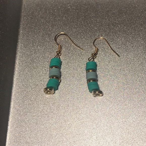 Clay Bead Earrings and Bracelet - Picture 2 of 2